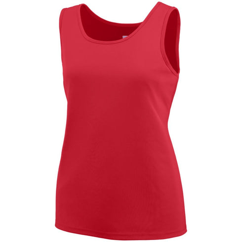 Augusta Sportswear Ladies Training Tank (1705), Color 'Red'